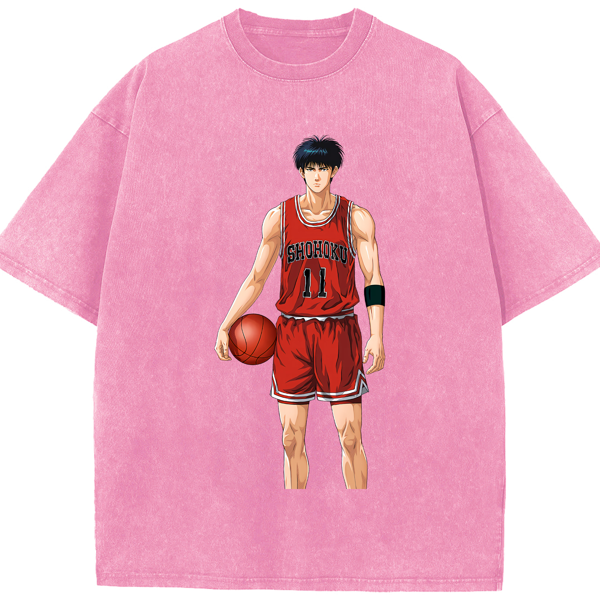 （画像用） SLAM DUNK／スラムダンク 綿100% ヴィンテージ風 半袖Tシャツ（フロントプリント）